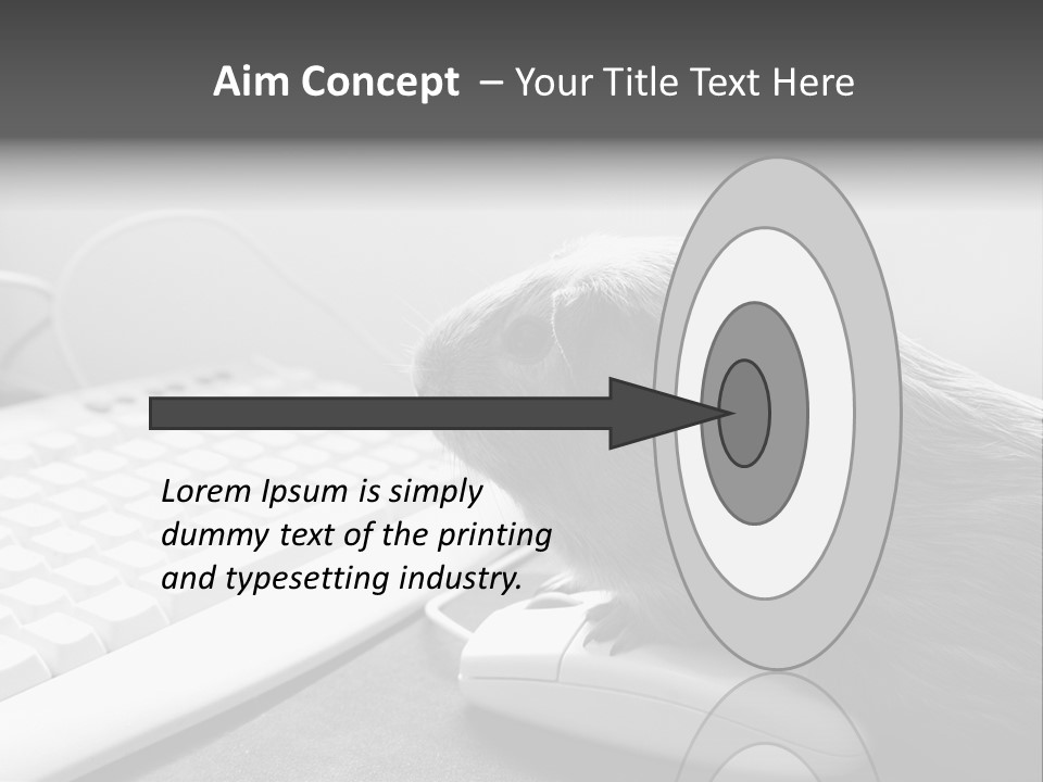 Guinea Pig Keyboard PowerPoint Template