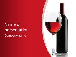 Alcohol Crystal Glass PowerPoint Template