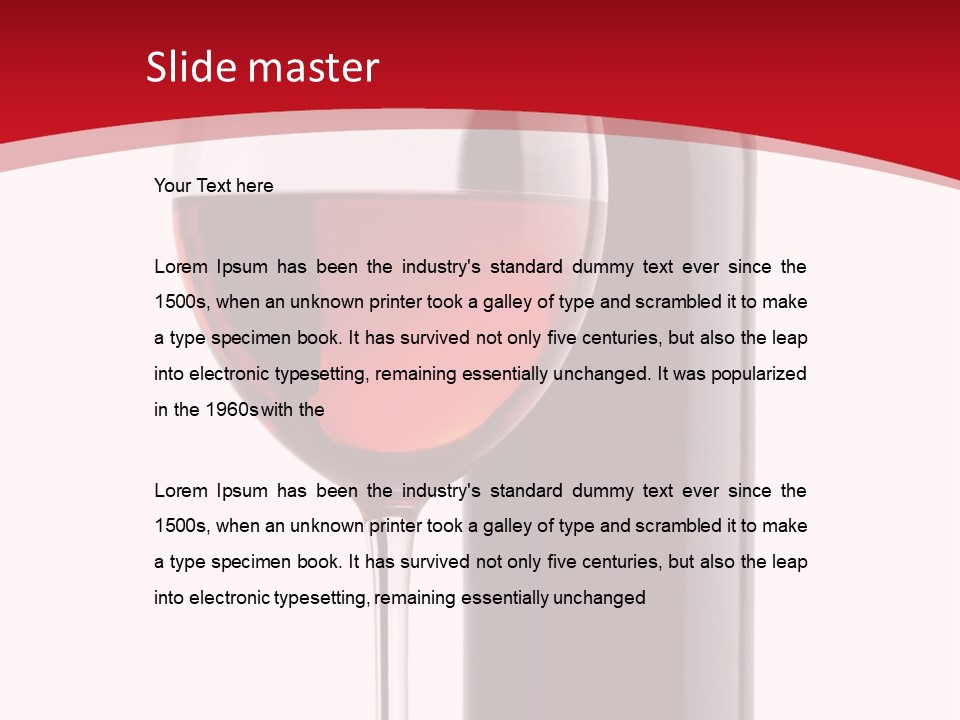 Alcohol Crystal Glass PowerPoint Template