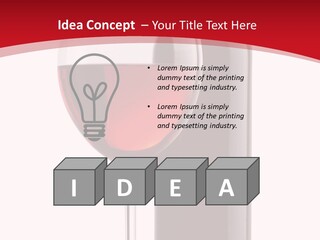 Alcohol Crystal Glass PowerPoint Template