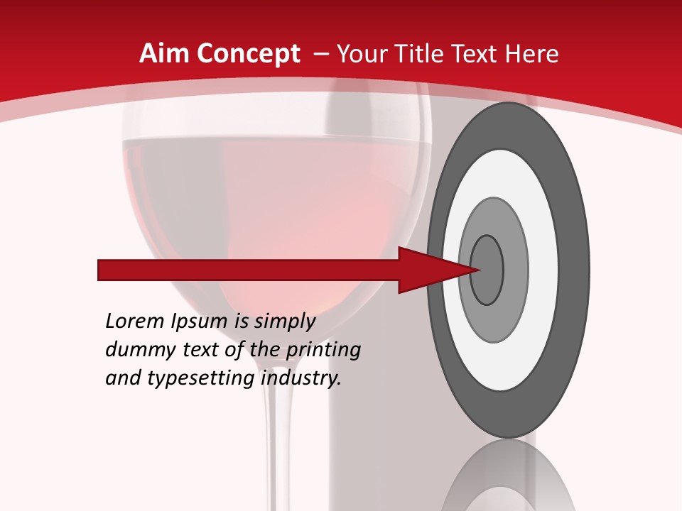 Alcohol Crystal Glass PowerPoint Template