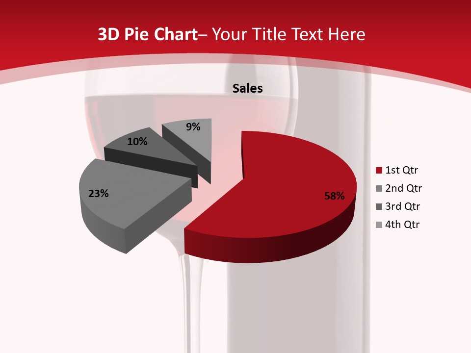 Alcohol Crystal Glass PowerPoint Template