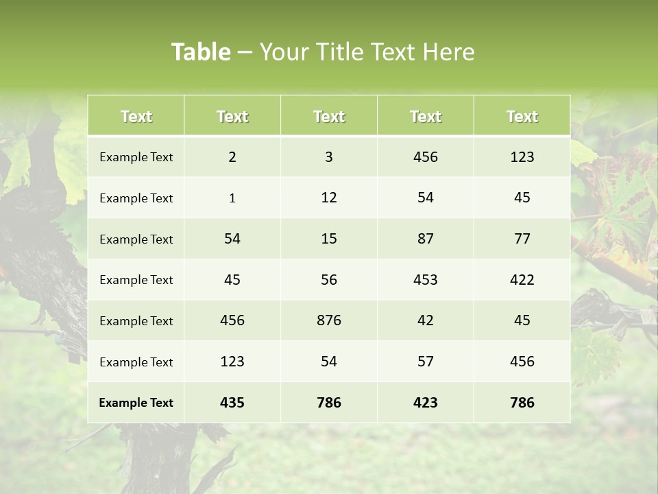 Branch Plant Healthy PowerPoint Template