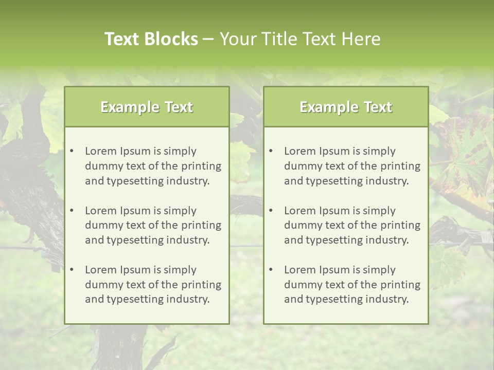 Branch Plant Healthy PowerPoint Template