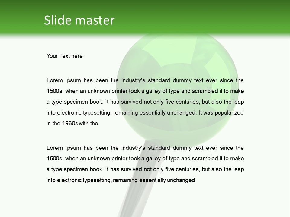 Attachment Element Illustration PowerPoint Template