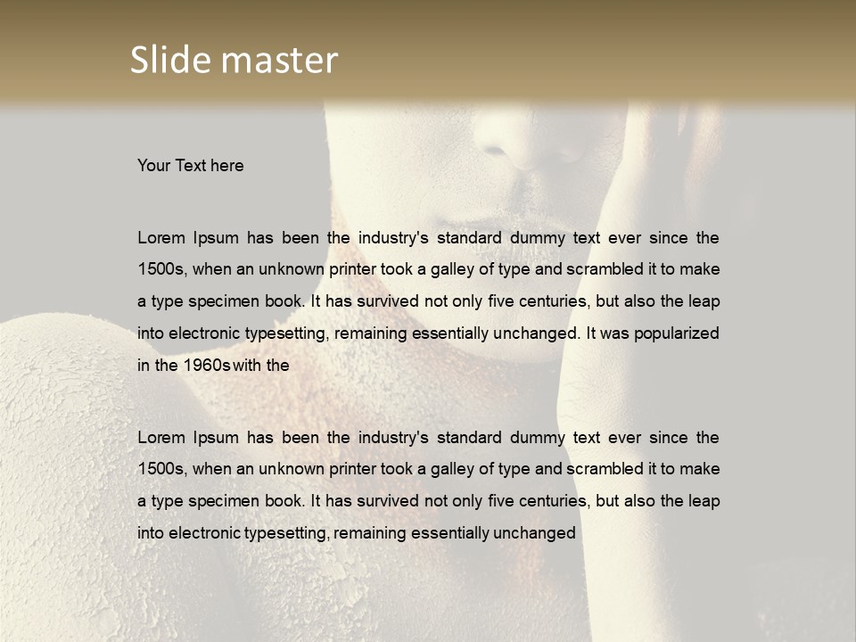 Hairstyle Girl Body PowerPoint Template