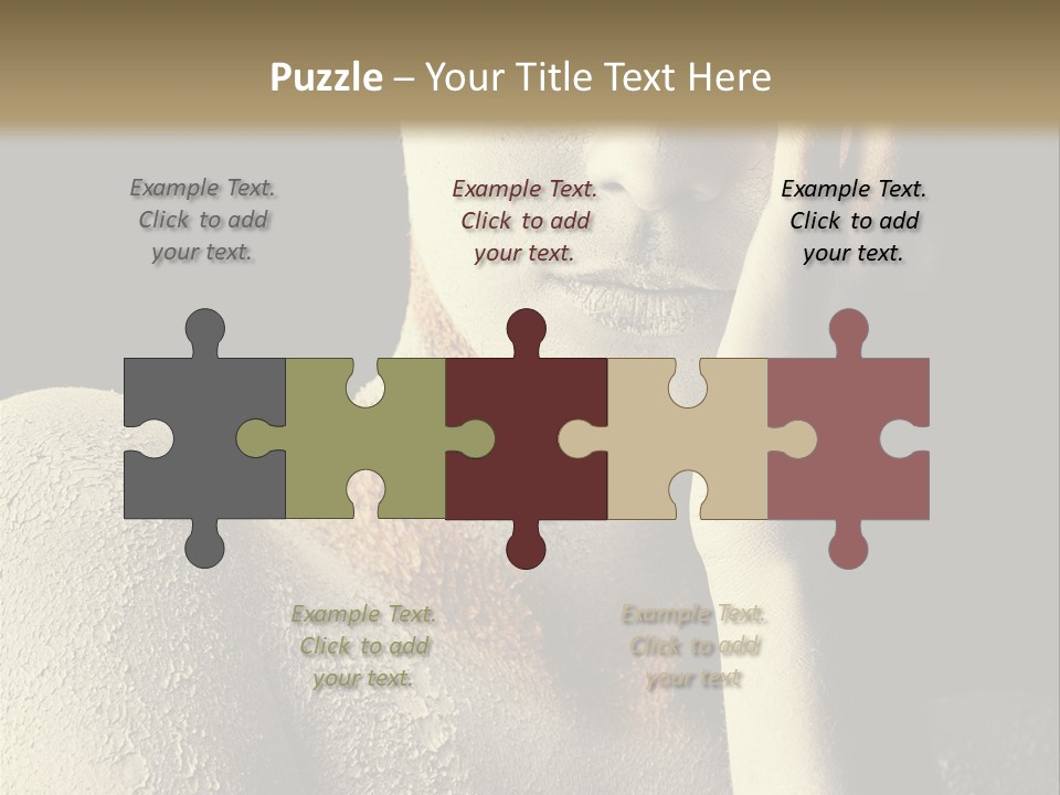 Hairstyle Girl Body PowerPoint Template