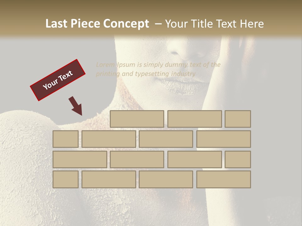 Hairstyle Girl Body PowerPoint Template