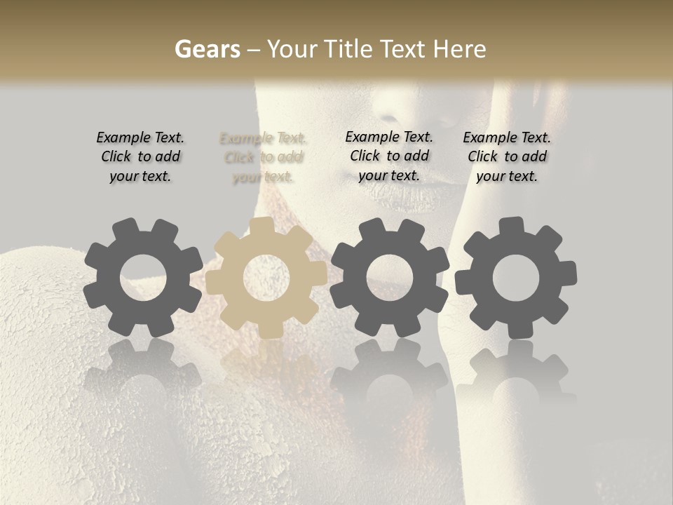 Hairstyle Girl Body PowerPoint Template