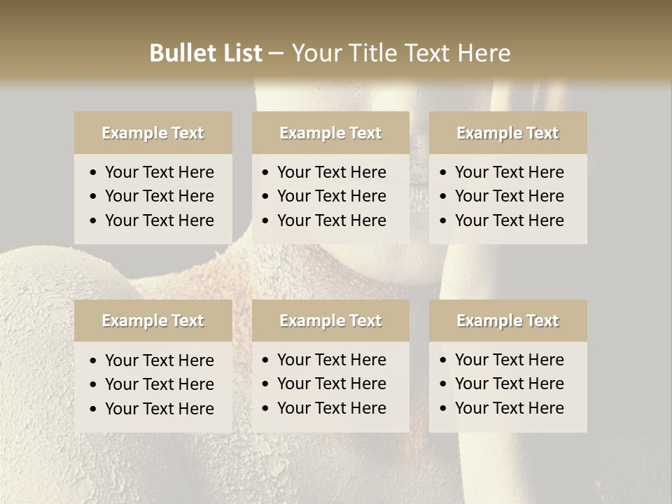 Hairstyle Girl Body PowerPoint Template