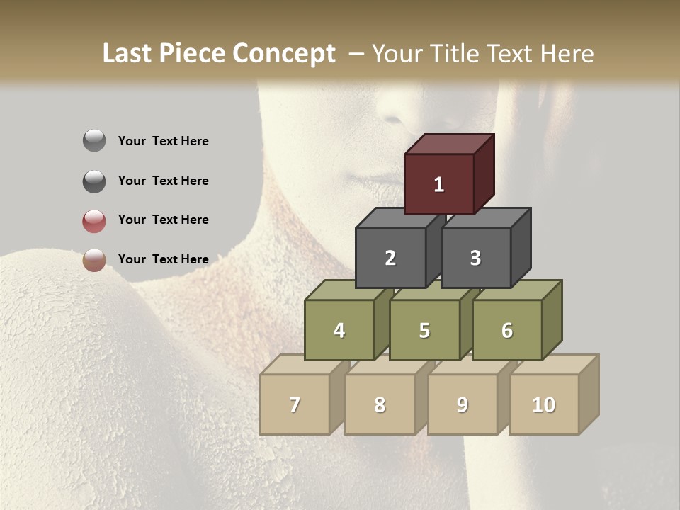 Hairstyle Girl Body PowerPoint Template