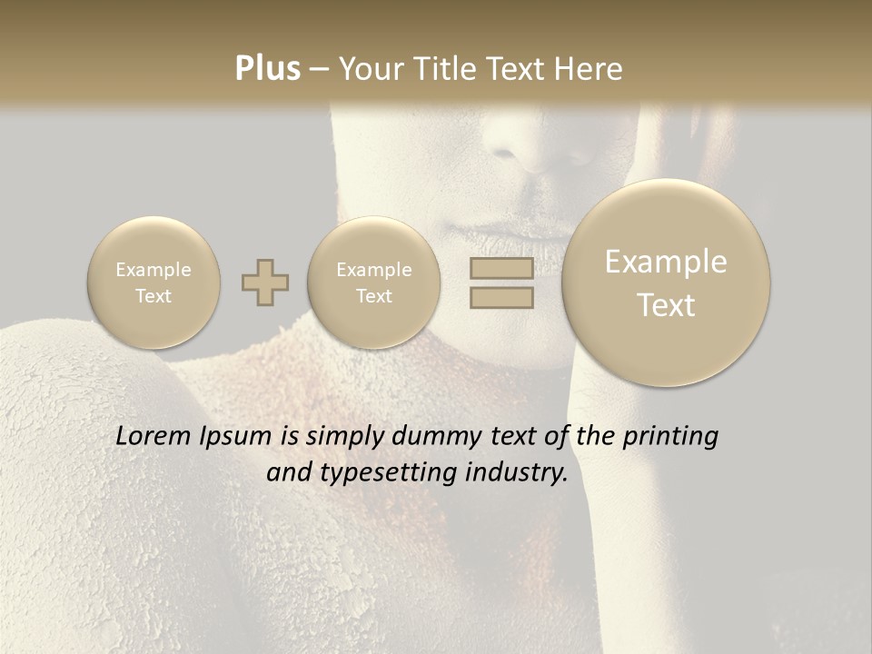 Hairstyle Girl Body PowerPoint Template