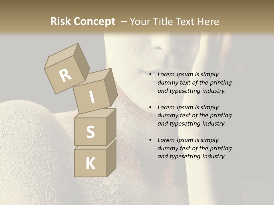 Hairstyle Girl Body PowerPoint Template