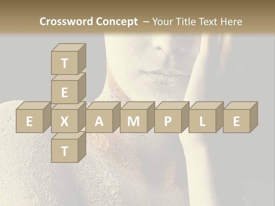 Hairstyle Girl Body PowerPoint Template