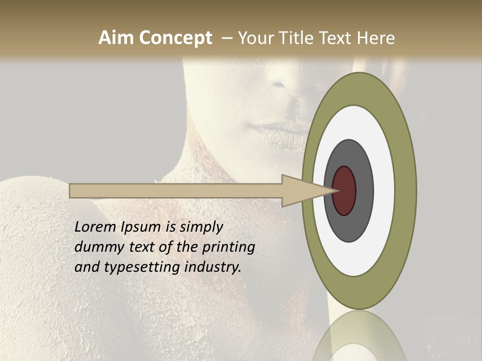 Hairstyle Girl Body PowerPoint Template