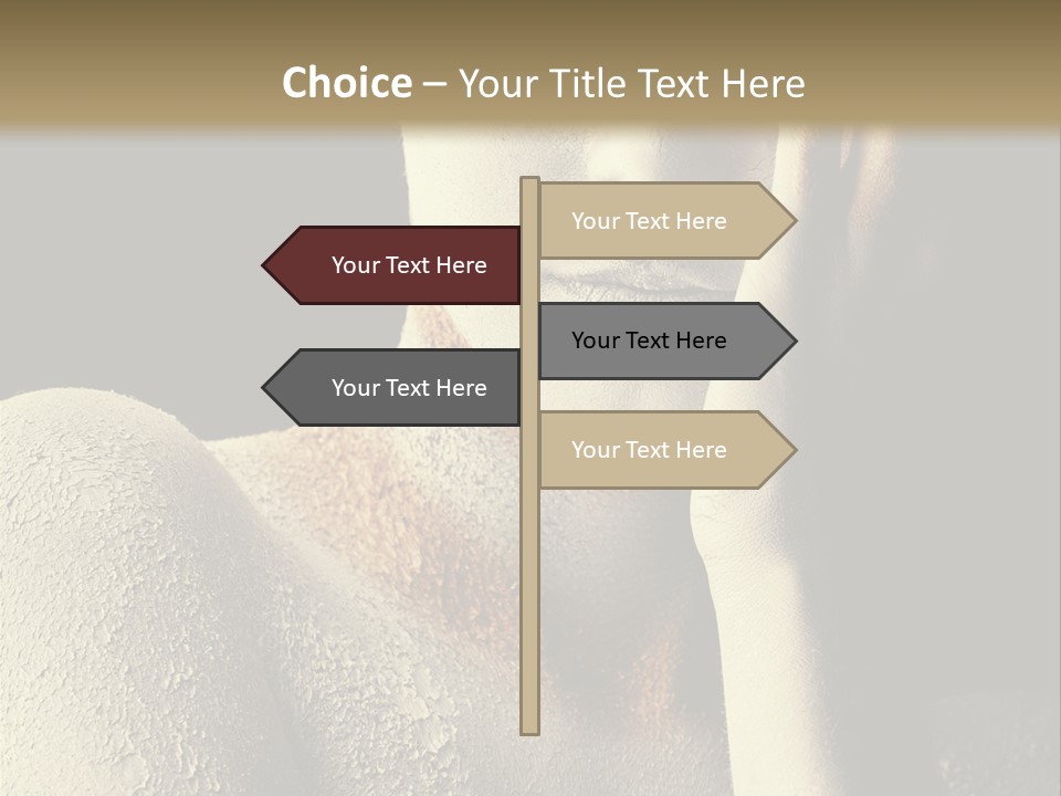 Hairstyle Girl Body PowerPoint Template