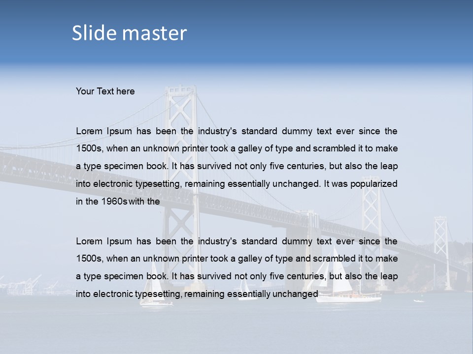 Pacific Ocean Oakland Bay PowerPoint Template