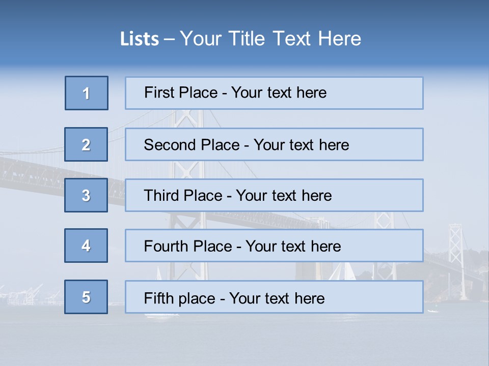Pacific Ocean Oakland Bay PowerPoint Template