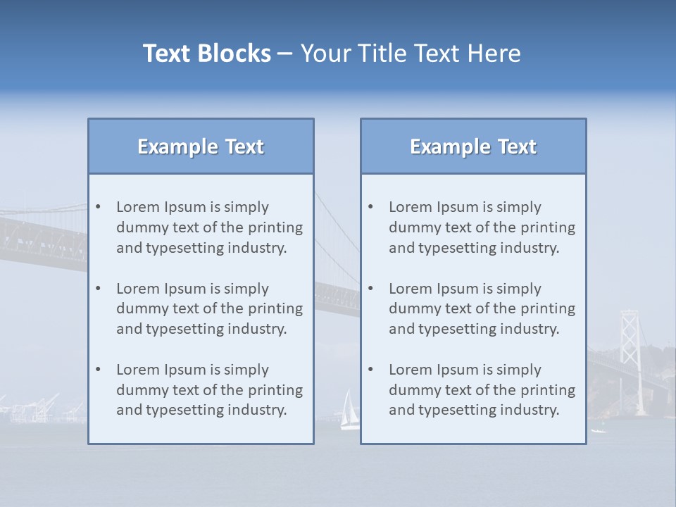 Pacific Ocean Oakland Bay PowerPoint Template