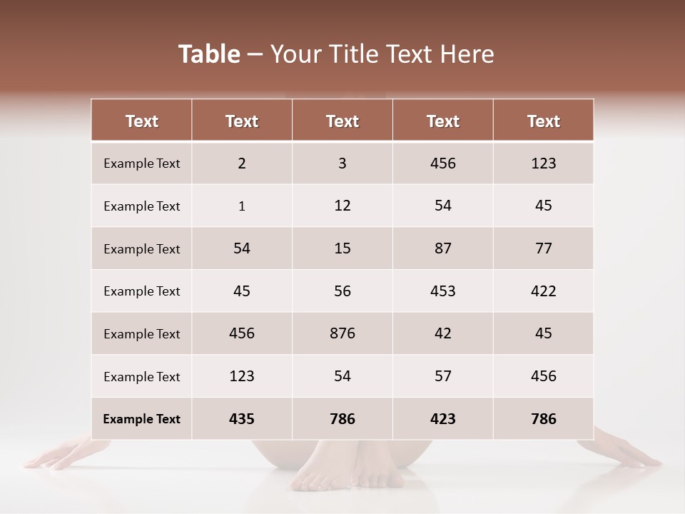 Beautiful Lovely Young PowerPoint Template