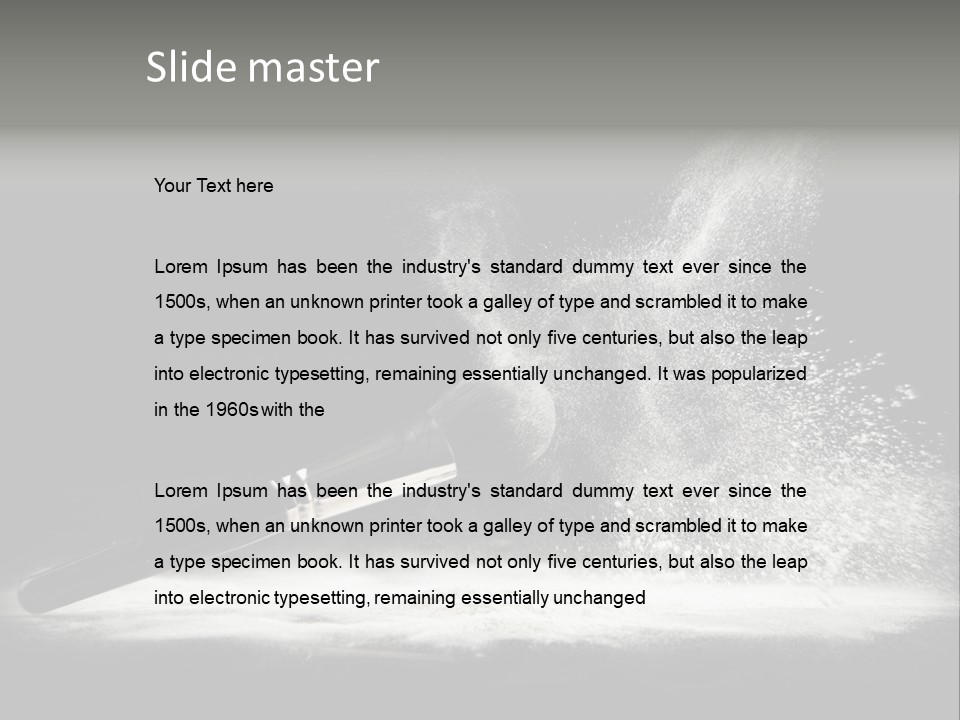 Skin Brush Glamour PowerPoint Template