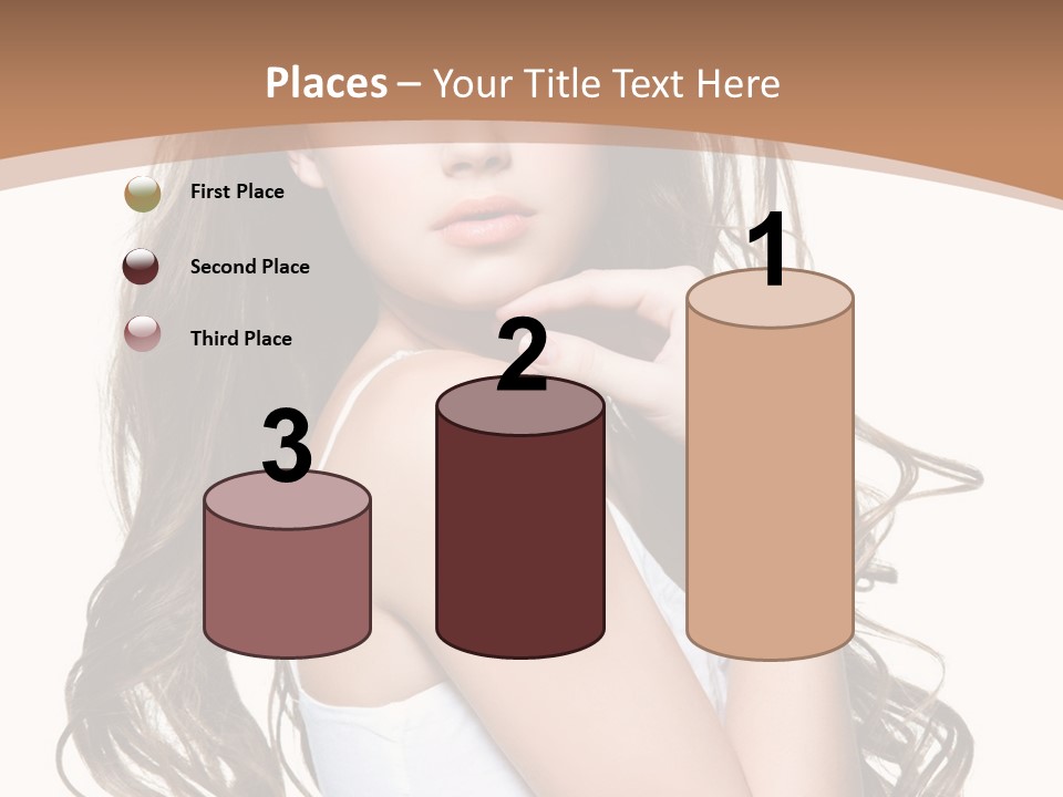 Caucasian Long Fashion PowerPoint Template