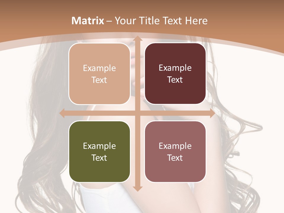 Caucasian Long Fashion PowerPoint Template