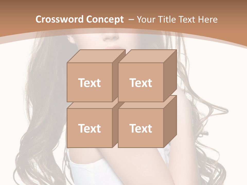 Caucasian Long Fashion PowerPoint Template