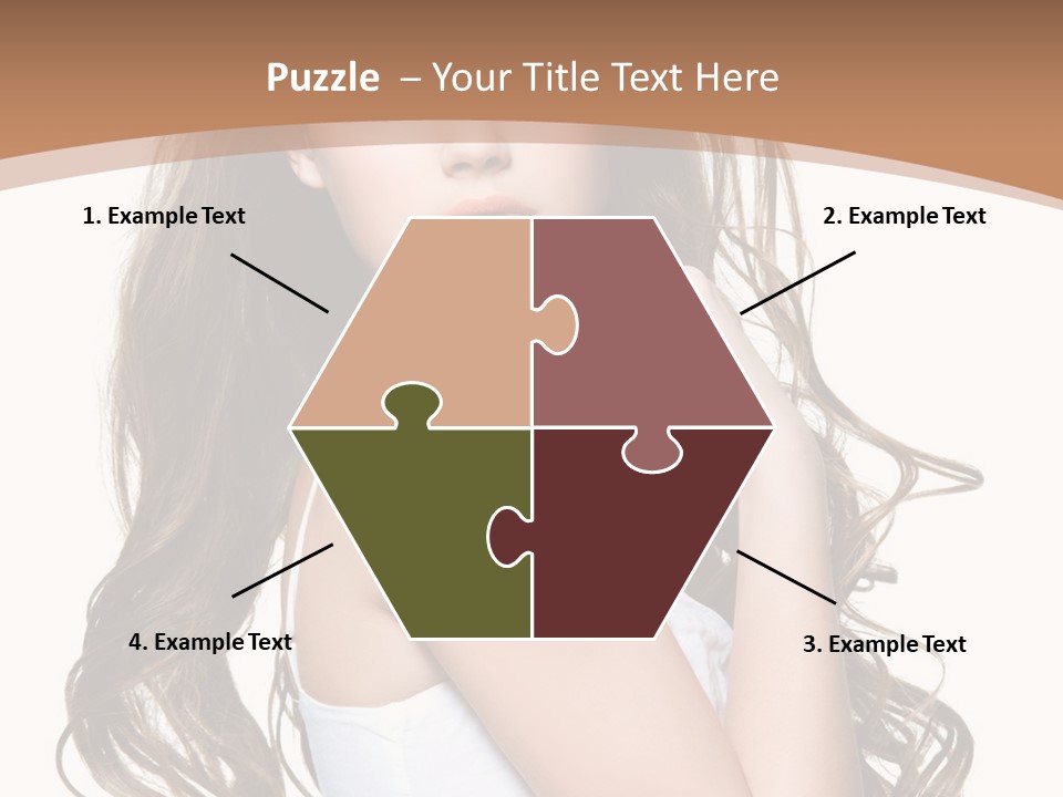 Caucasian Long Fashion PowerPoint Template