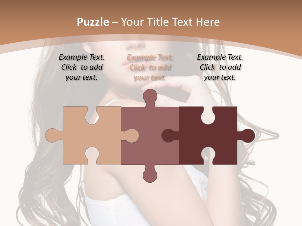 Caucasian Long Fashion PowerPoint Template