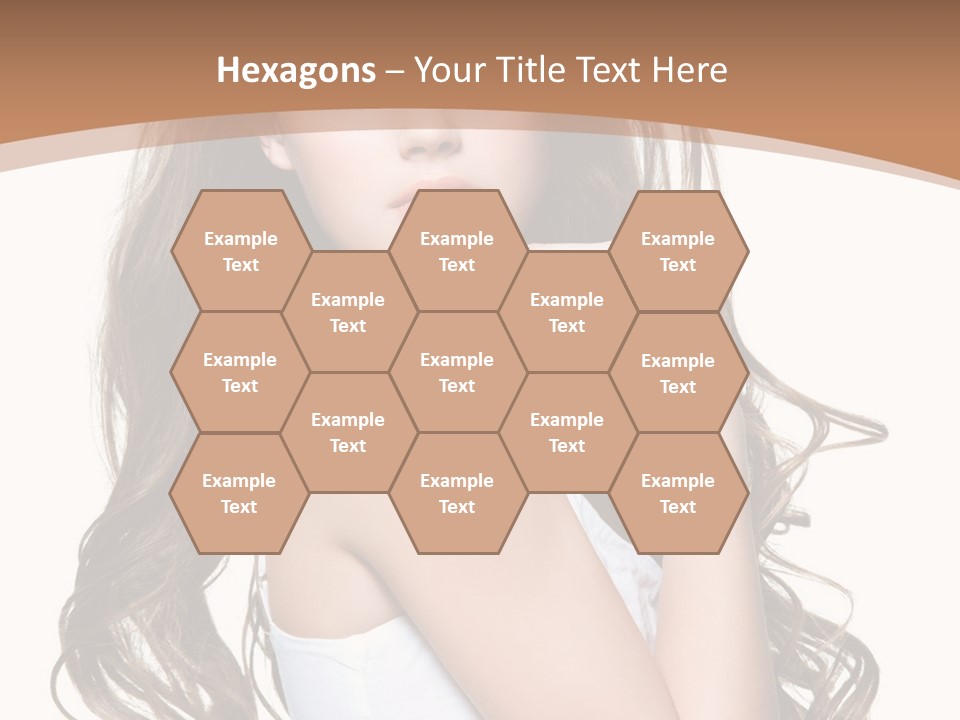 Caucasian Long Fashion PowerPoint Template