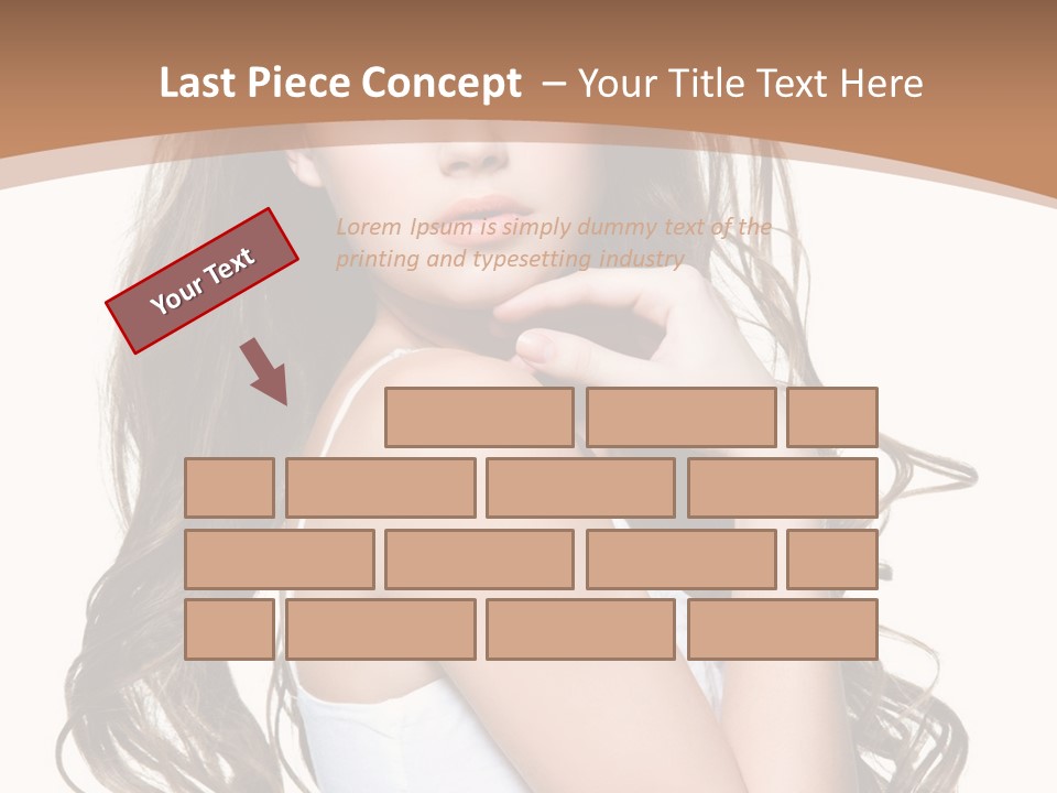 Caucasian Long Fashion PowerPoint Template