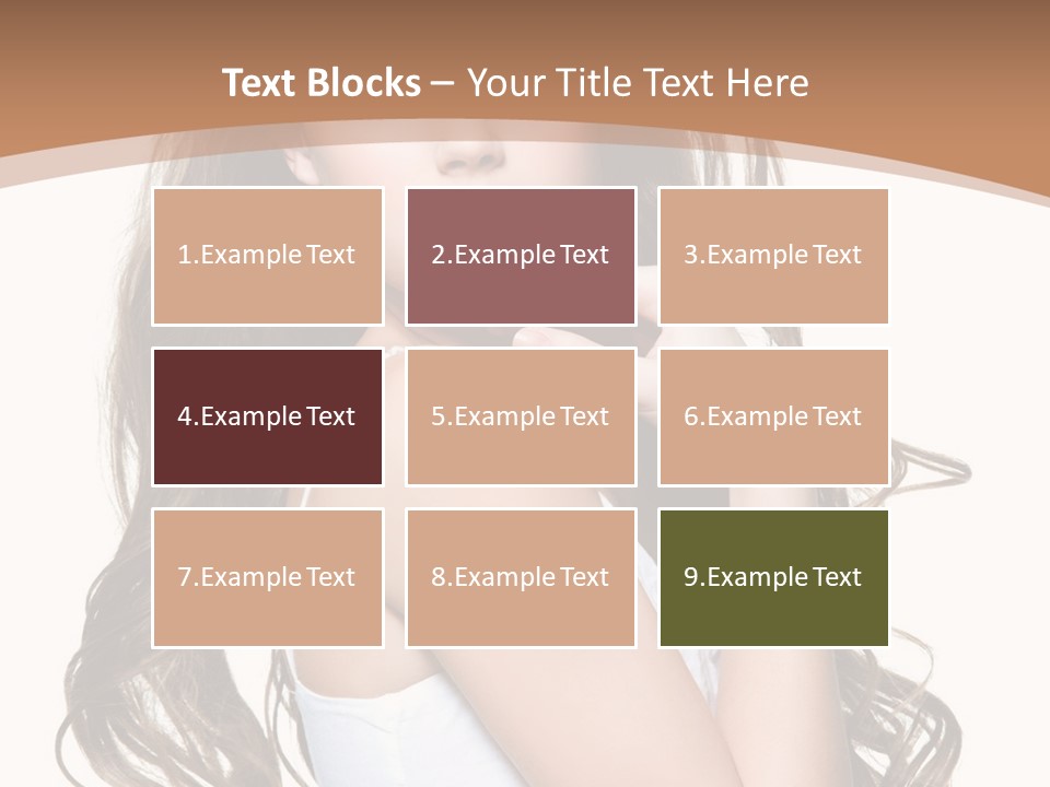 Caucasian Long Fashion PowerPoint Template