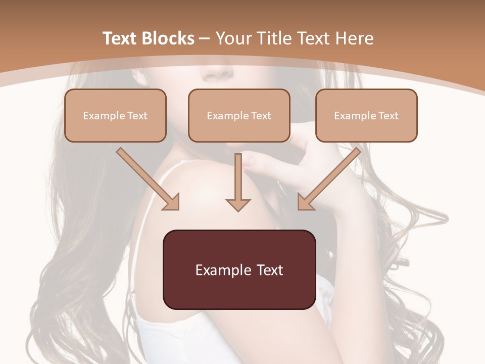 Caucasian Long Fashion PowerPoint Template