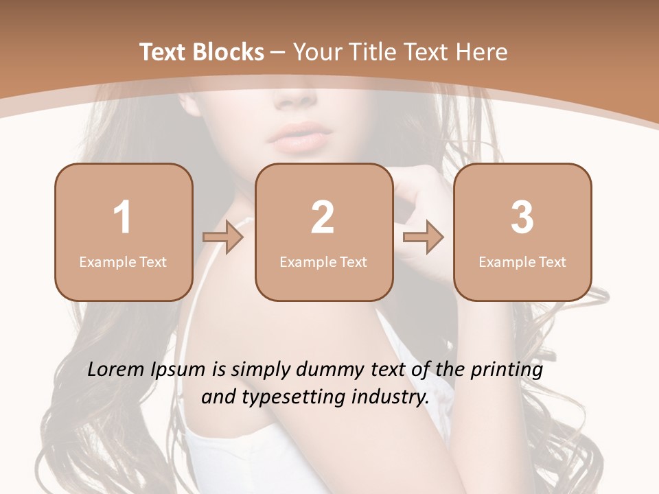 Caucasian Long Fashion PowerPoint Template