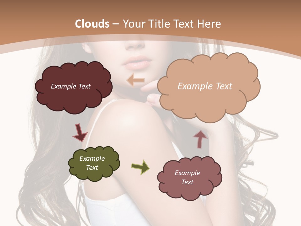 Caucasian Long Fashion PowerPoint Template