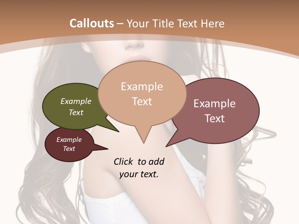 Caucasian Long Fashion PowerPoint Template