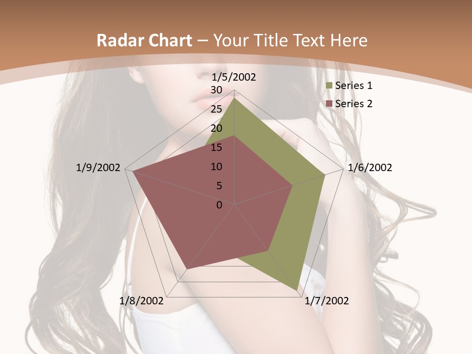 Caucasian Long Fashion PowerPoint Template