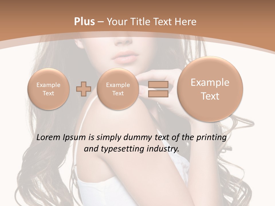 Caucasian Long Fashion PowerPoint Template