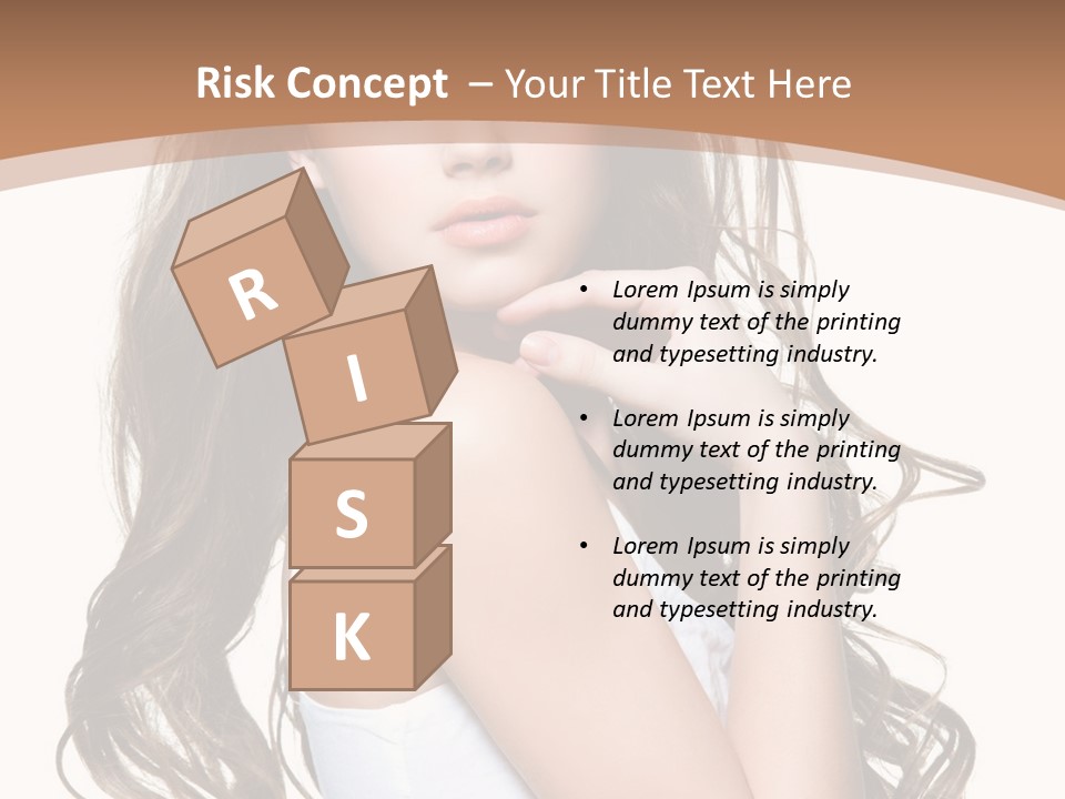 Caucasian Long Fashion PowerPoint Template