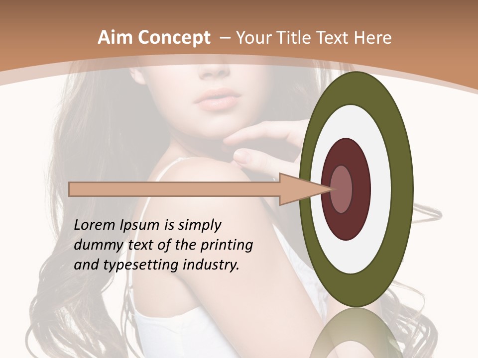 Caucasian Long Fashion PowerPoint Template