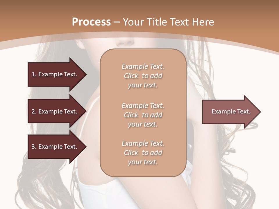 Caucasian Long Fashion PowerPoint Template