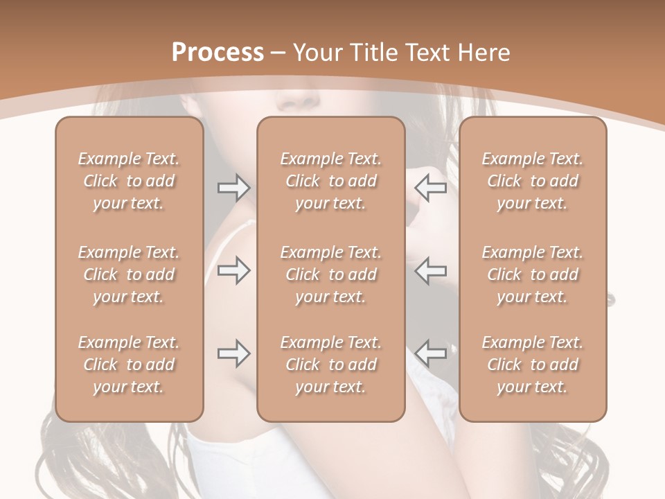 Caucasian Long Fashion PowerPoint Template