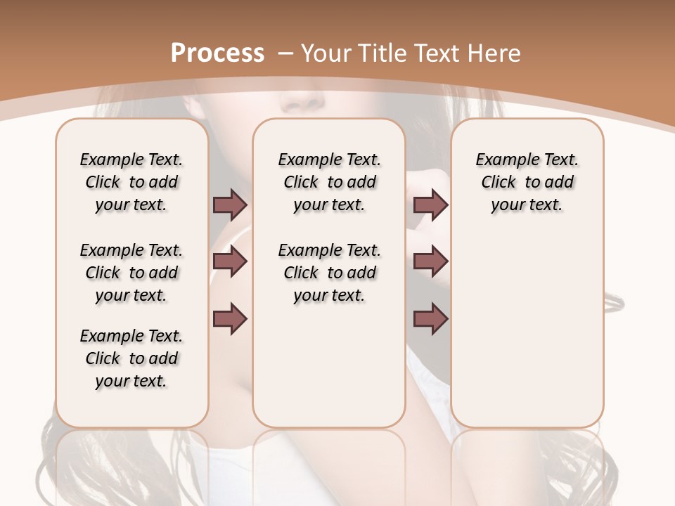 Caucasian Long Fashion PowerPoint Template