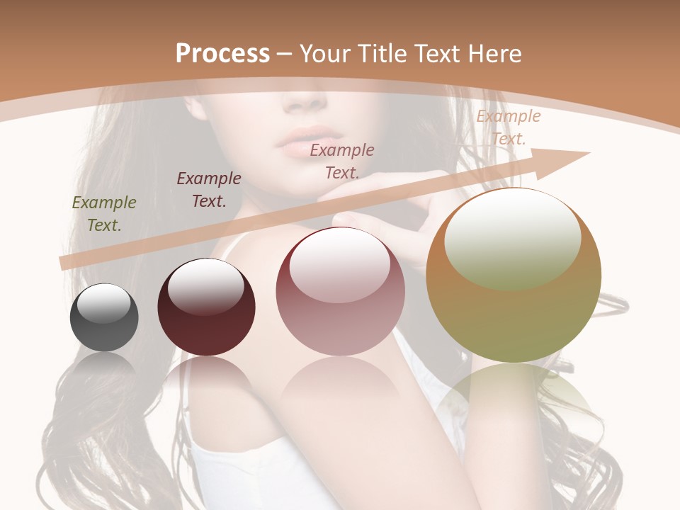 Caucasian Long Fashion PowerPoint Template