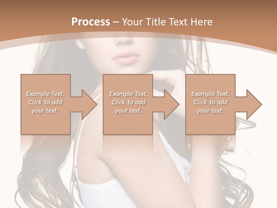 Caucasian Long Fashion PowerPoint Template