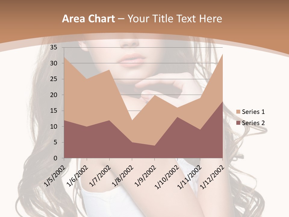 Caucasian Long Fashion PowerPoint Template