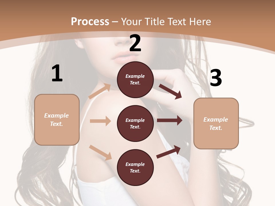 Caucasian Long Fashion PowerPoint Template