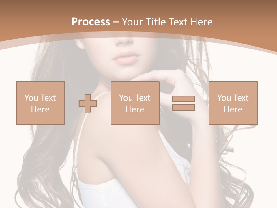 Caucasian Long Fashion PowerPoint Template