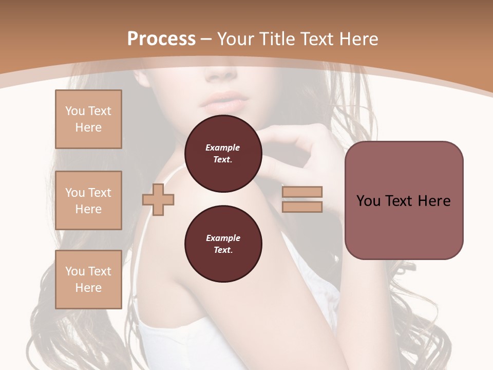 Caucasian Long Fashion PowerPoint Template